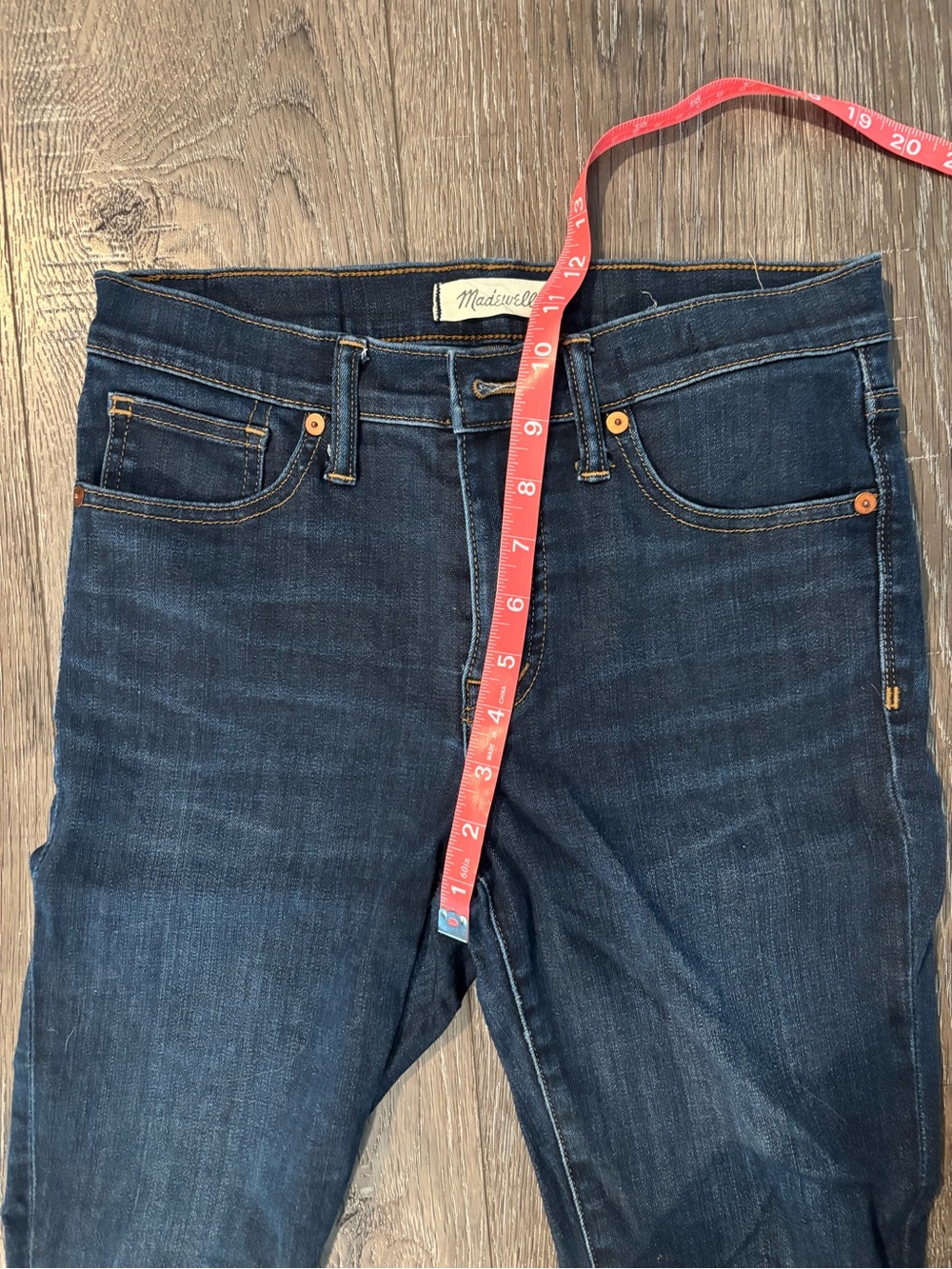 Madewell High Rise Skinny Jeans Dark Indigo Wash Size 26 - Picture 6 of 7